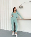 Mint Yeşili Alo Dalgıç Üçlü Takım