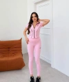 Pembe Alo Dalgıç Fermuarlı İkili Takım