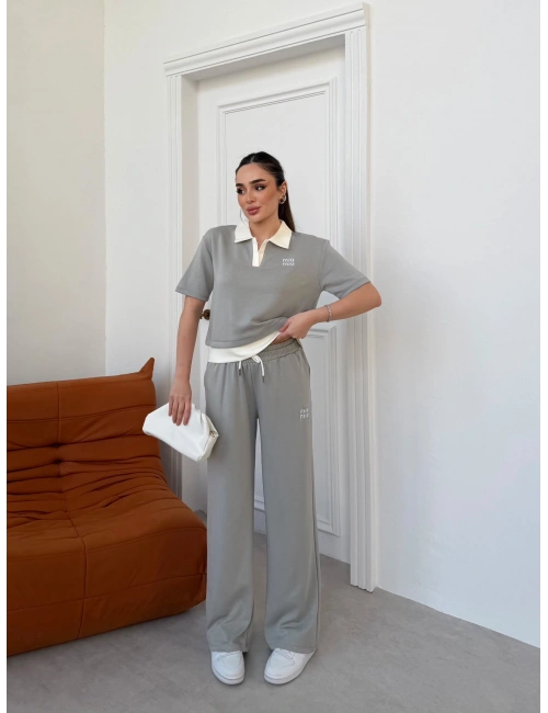 Gri Miu Miu Modal İkili Takım