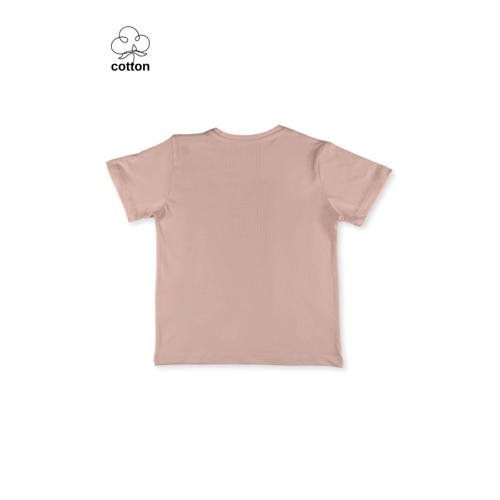 Basic Tasarım Unisex Yazlık Çocuk Kısa Kollu T-shirt