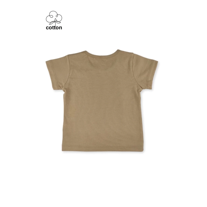 Basic Tasarım Unisex Yazlık Çocuk Kısa Kollu T-shirt