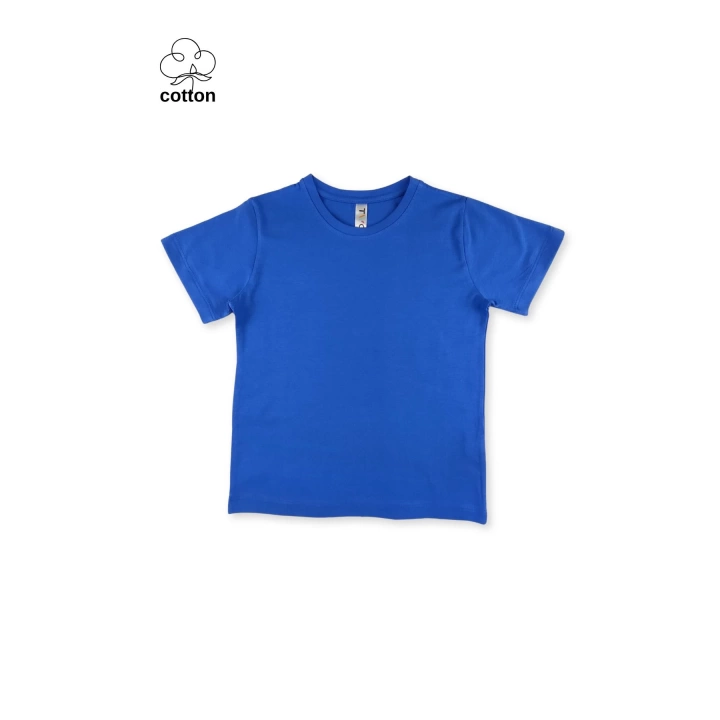 Basic Tasarım Unisex Yazlık Çocuk Kısa Kollu T-shirt