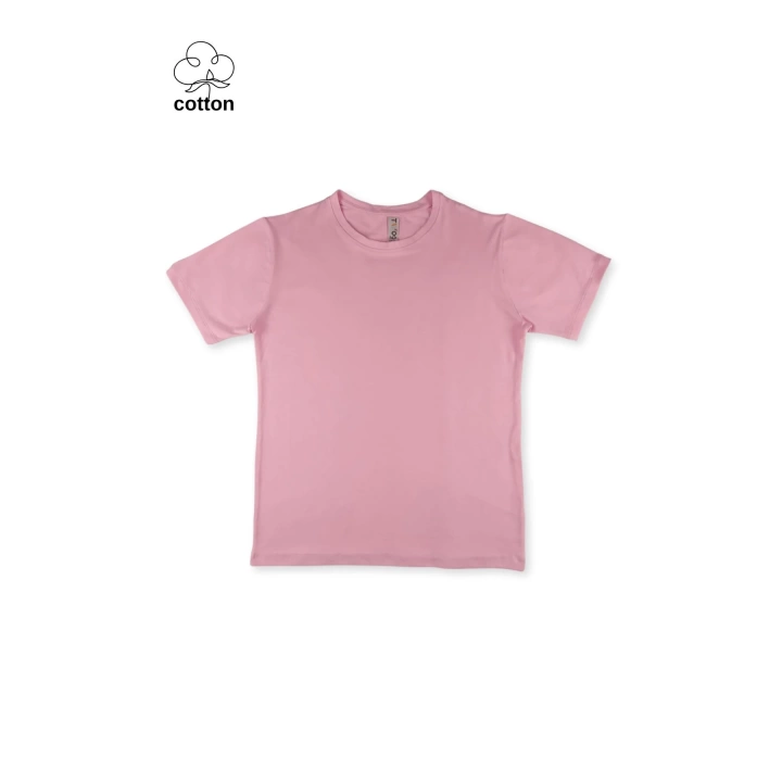 Basic Tasarım Unisex Yazlık Çocuk Kısa Kollu T-shirt