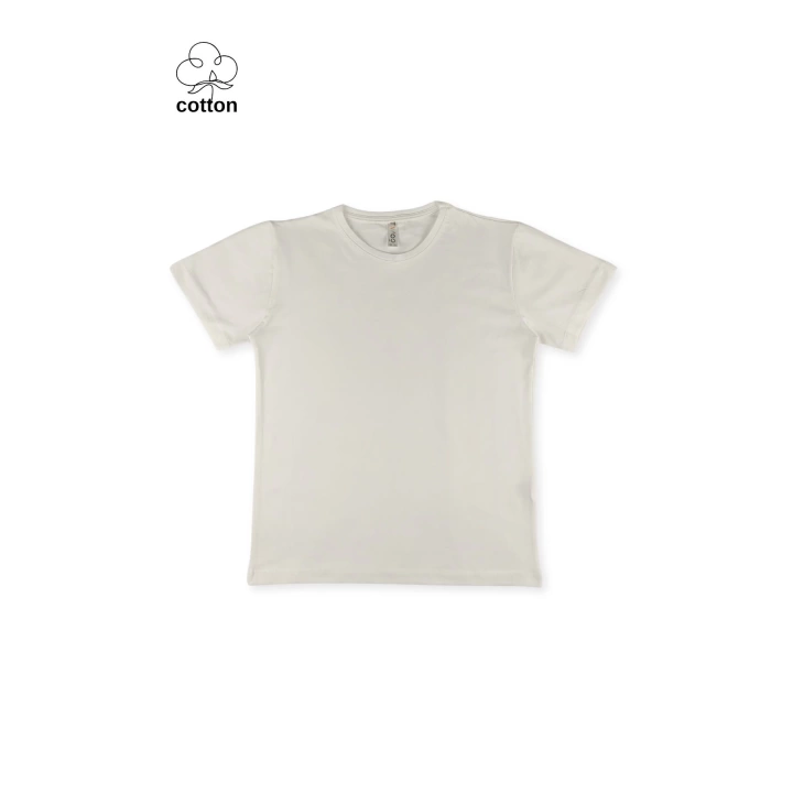 Basic Tasarım Unisex Yazlık Çocuk Kısa Kollu T-shirt