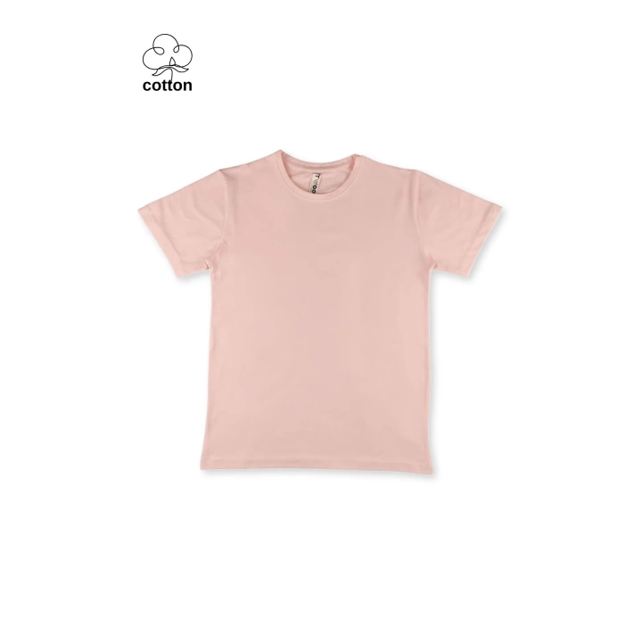 Basic Tasarım Unisex Yazlık Çocuk Kısa Kollu T-shirt