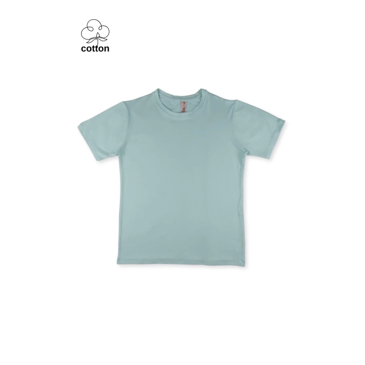 Basic Tasarım Unisex Yazlık Çocuk Kısa Kollu T-shirt