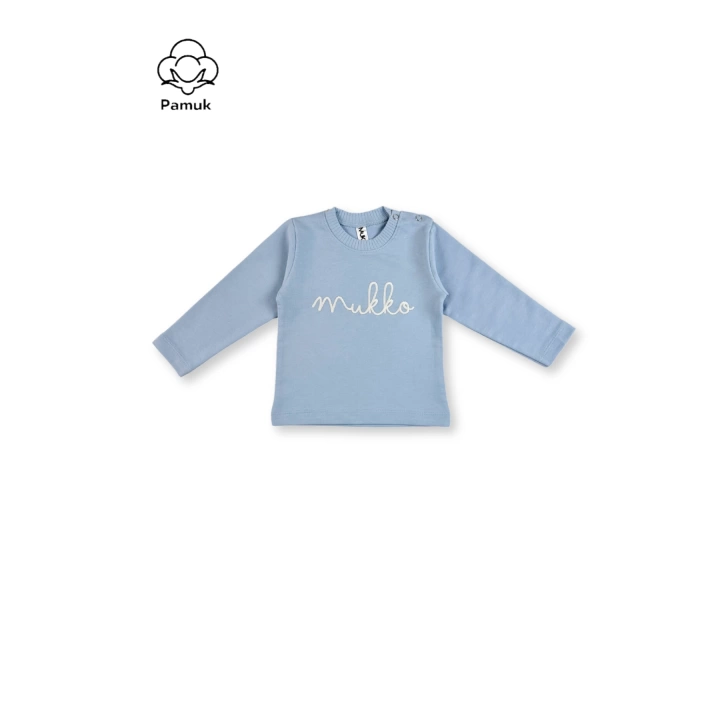 Erkek Kız Unisex Bebek 5Li Set Tasarım Nakışlı Ve Baskılı Mevsimlik Üst Sweatshirt