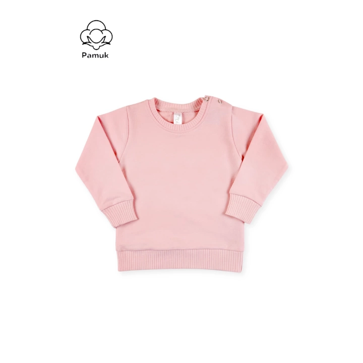 Kız Bebek 4Lü Set Düz Basic Mevsimlik Üst Sweatshirt