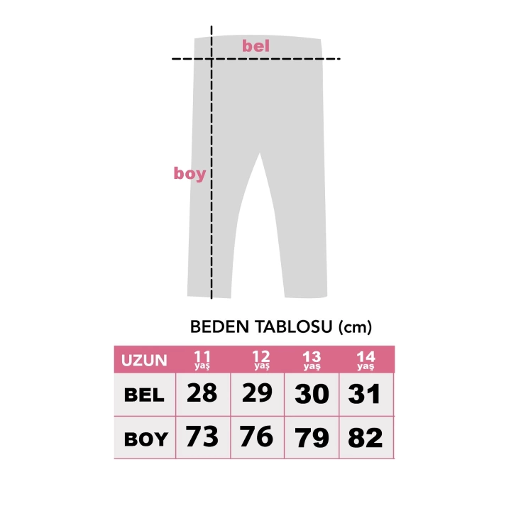 Kız Çocuk Geometrik Desenli Rahat Yazlık Uzun Tayt