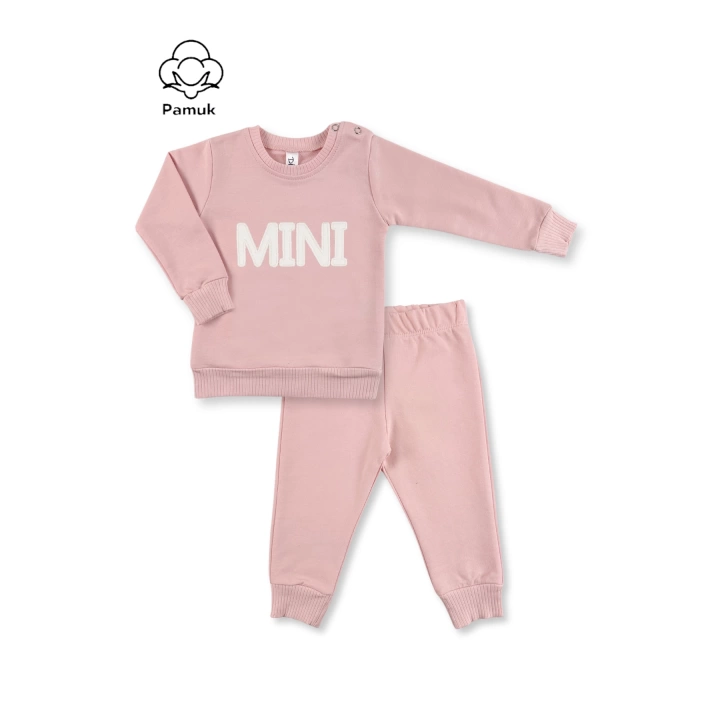 Unisex Erkek Kız Bebek Mini Nakışlı Mevsimlik Alt Üst Takım