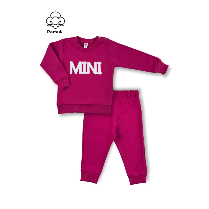 Unisex Erkek Kız Bebek Mini Nakışlı Mevsimlik Alt Üst Takım