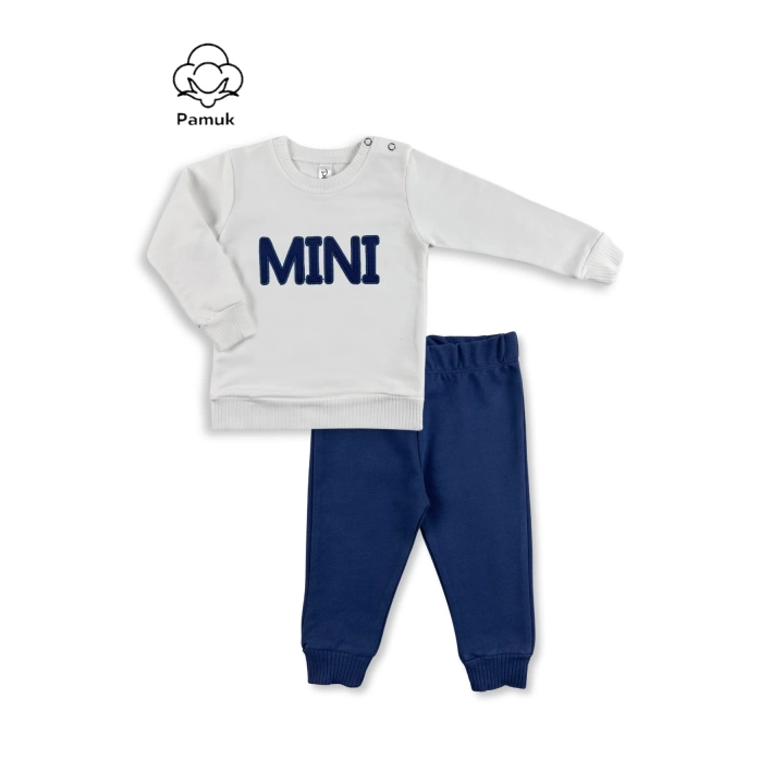 Unisex Erkek Kız Bebek Mini Nakışlı Mevsimlik Alt Üst Takım