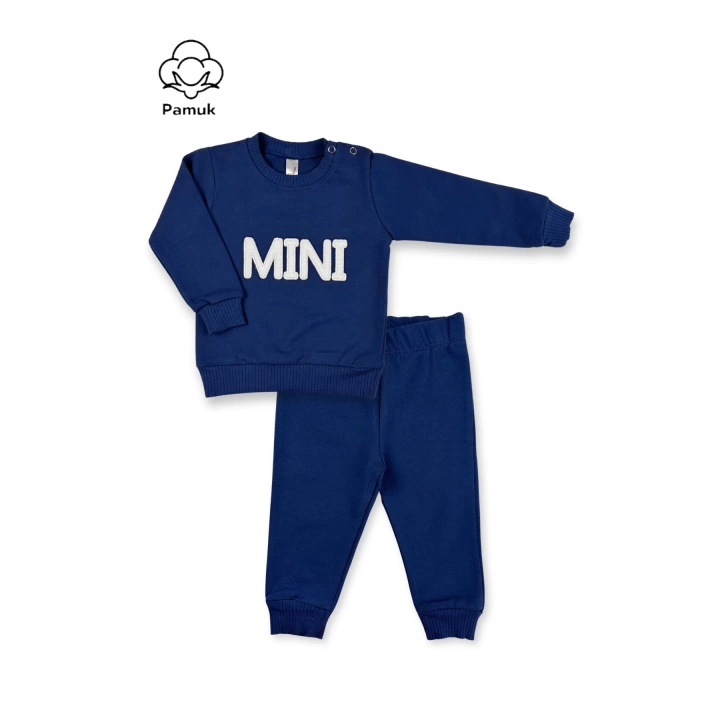 Unisex Erkek Kız Bebek Mini Nakışlı Mevsimlik Alt Üst Takım