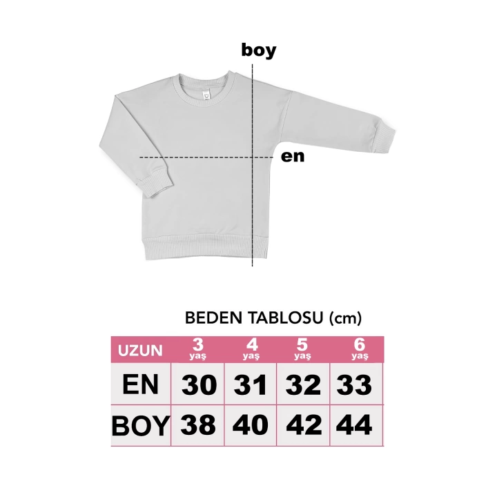 Unisex Erkek Kız Çocuk Basic Mevsimlik Alt Üst Takım