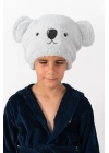 Çocuk Saç Havlusu Sevimli Koala Standart Unisex Saç bonesi