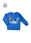 Erkek Kız Bebek Milk Baskılı Mevsimlik Mavi Unisex Alt Üst Takım