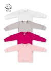 Kız Bebek 4Lü Set Düz Basic Mevsimlik Üst Sweatshirt