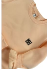 Kız Erkek Unisex Çocuk Somon Renk Basic Kışlık Şardonlu 3 ip Kumaş Uzun Kollu Sweatshirt