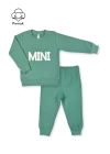 Unisex Erkek Kız Bebek Mini Nakışlı Mevsimlik Alt Üst Takım