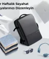 Mark Ryden Super Genişletilebilir Çoklu Bölmeli Laptop Giysi Sırt Çantası G1_MR9822_KR00Ⅱ (Siyah)