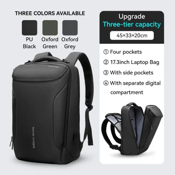 Mark Ryden Compacto Pro Çift Bölmeli Laptop Sırt Çantası MR9031Y_SJ00