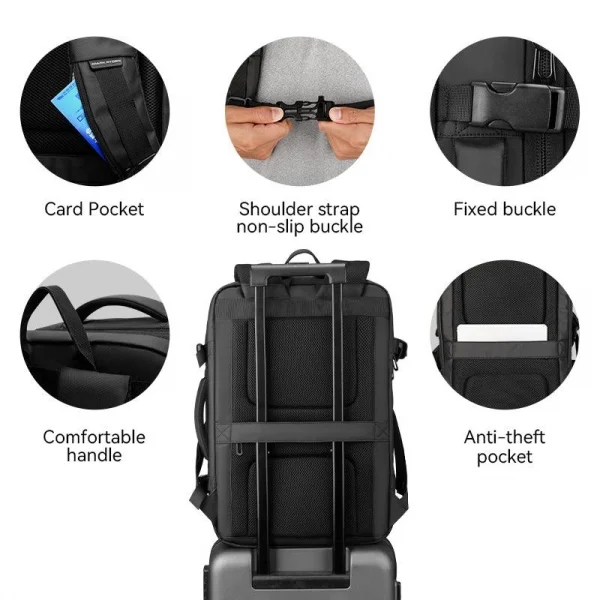 Mark Ryden Expandos Laptop Sırt Çantası Genişletilebilir İç Hacim Şarj Kiti MR9299_KR00