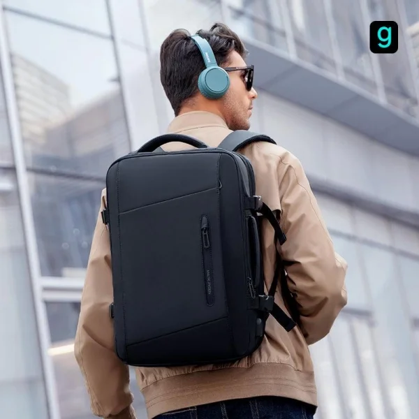 Mark Ryden Expandos Laptop Sırt Çantası Genişletilebilir İç Hacim Şarj Kiti Yağmurluk MR9299_YY00