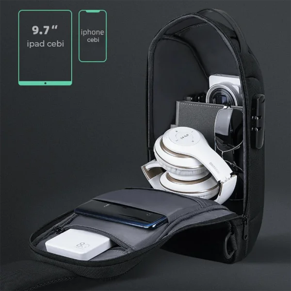 Mark Ryden ODYSSEY MİNİ ek Kol Omuz Çantası iPad Tablet Uyumlu Şarj Kiti MR7116_07 GRİ
