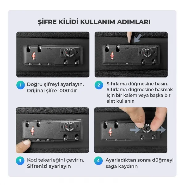 Mark Ryden COMPILO 15.6 İnch Kilitli Siyah Renk Laptop Erkek Sırt Çantası MR9000_00