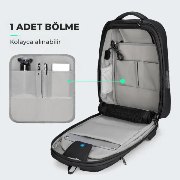 Mark Ryden Protector II Laptop Sırt Çantası Kilitli Usb Şarj Kitli Çanta Mr9405SJ_00 45x15x30