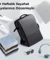 Mark Ryden Super Genişletilebilir Çoklu Bölmeli Laptop Giysi Sırt Çantası G1_MR9822_KR07 Ⅱ (Gri)