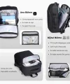 Mark Ryden Infinitely Genişletilebilir Çoklu Bölmeli Laptop Giysi Siyah Renk Sırt Çantası G1_MR9993_KR00 L
