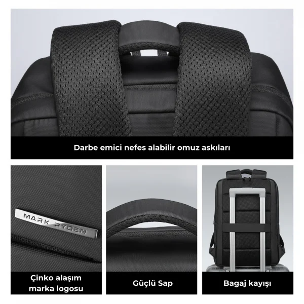 Mark Ryden Tek Bölmeli Laptop 15.6 inch Sırt Çantası MR2900JY_00