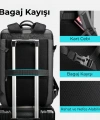Mark Ryden Super Genişletilebilir Çoklu Bölmeli Laptop Giysi Sırt Çantası G1_MR9822_KR00Ⅱ (Siyah)