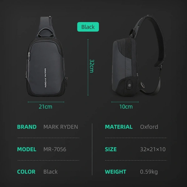 Mark Ryden Mini Julius Kol Omuz Çantası iPad Tablet Uyumlu Şarj Kiti MR7056_07