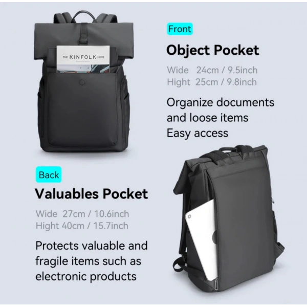 Mark Ryden Minimalism 17.3 inch Günlük Sırt Çantası MR9366SJ_00 42x30x13