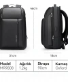 Mark Ryden Scalable Çok Bölmeli Laptop Sırt Çantası Şarj Kiti G1_MR9808_00 46x18x31 CM