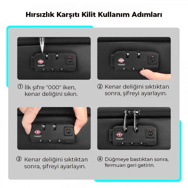 Mark Ryden Laptop Suya Dayanıklı Siyah Renk Sırt Çantası Tek Bölmeli MR2958_00