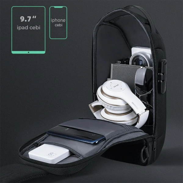 Mark Ryden ODYSSEY MİNİ Tek Kol Omuz Çantası iPad Tablet Uyumlu Şarj Kiti MR7116_00