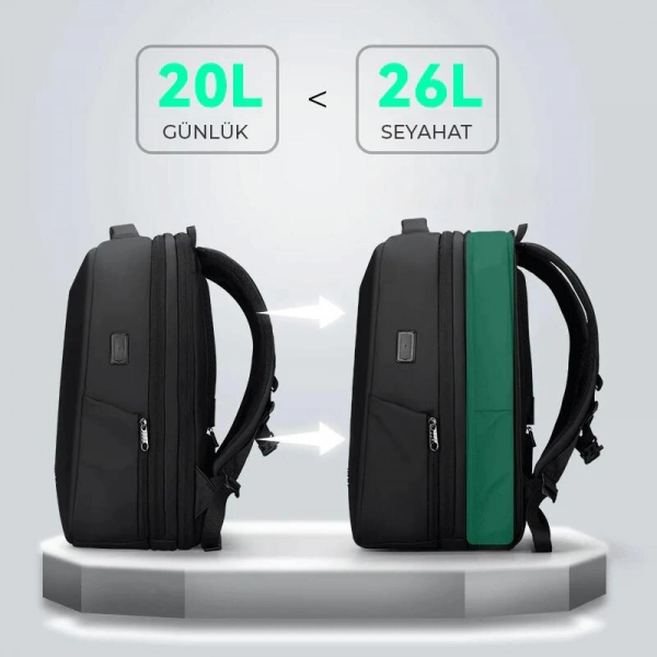 Mark Ryden Protector II Laptop Sırt Çantası Kilitli Usb Şarj Kitli Çanta Mr9405SJ_00 45x15x30