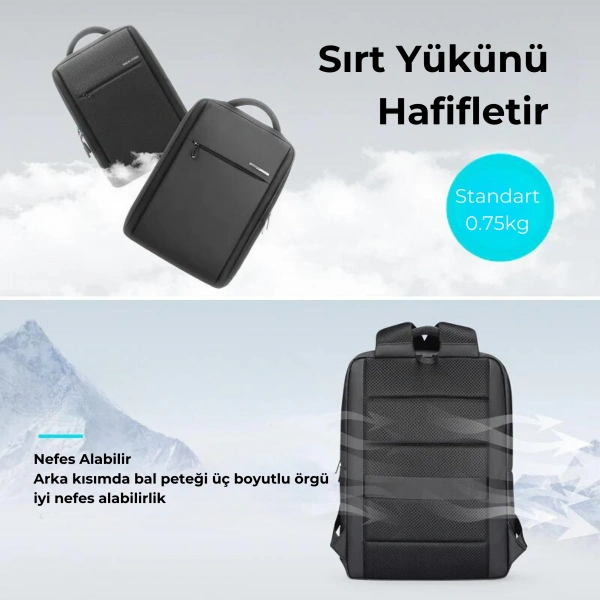 Mark Ryden Çift Bölmeli Laptop 15.6 inch Sırt Çantası - MR2900_KR00