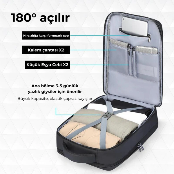 Mark Ryden Çift Bölmeli Laptop 15.6 inch Sırt Çantası - MR2900_KR00