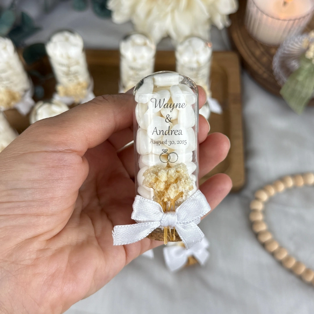 Cam Fanusta Kalp Şekerleme - 20 Adet