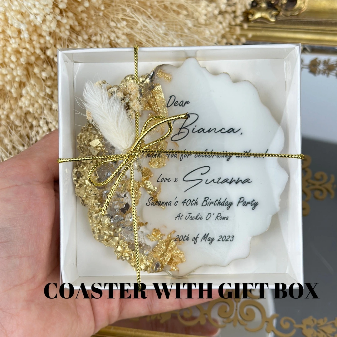 Kişiye Özel Kutulu Bardak altlığı Seti – 20 Adet