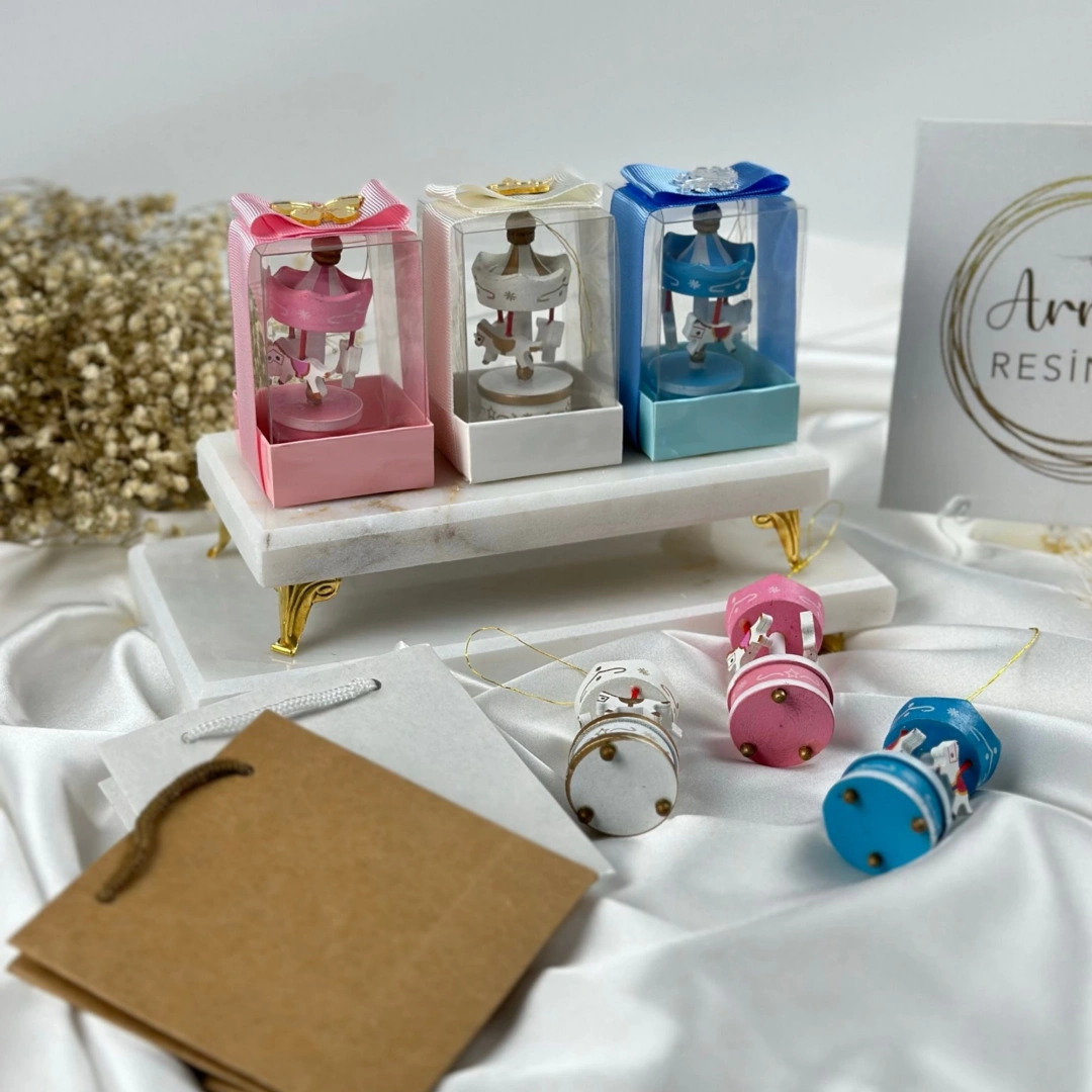 Kişiselleştirilmiş Ahşap Atlıkarınca – 20 Adet