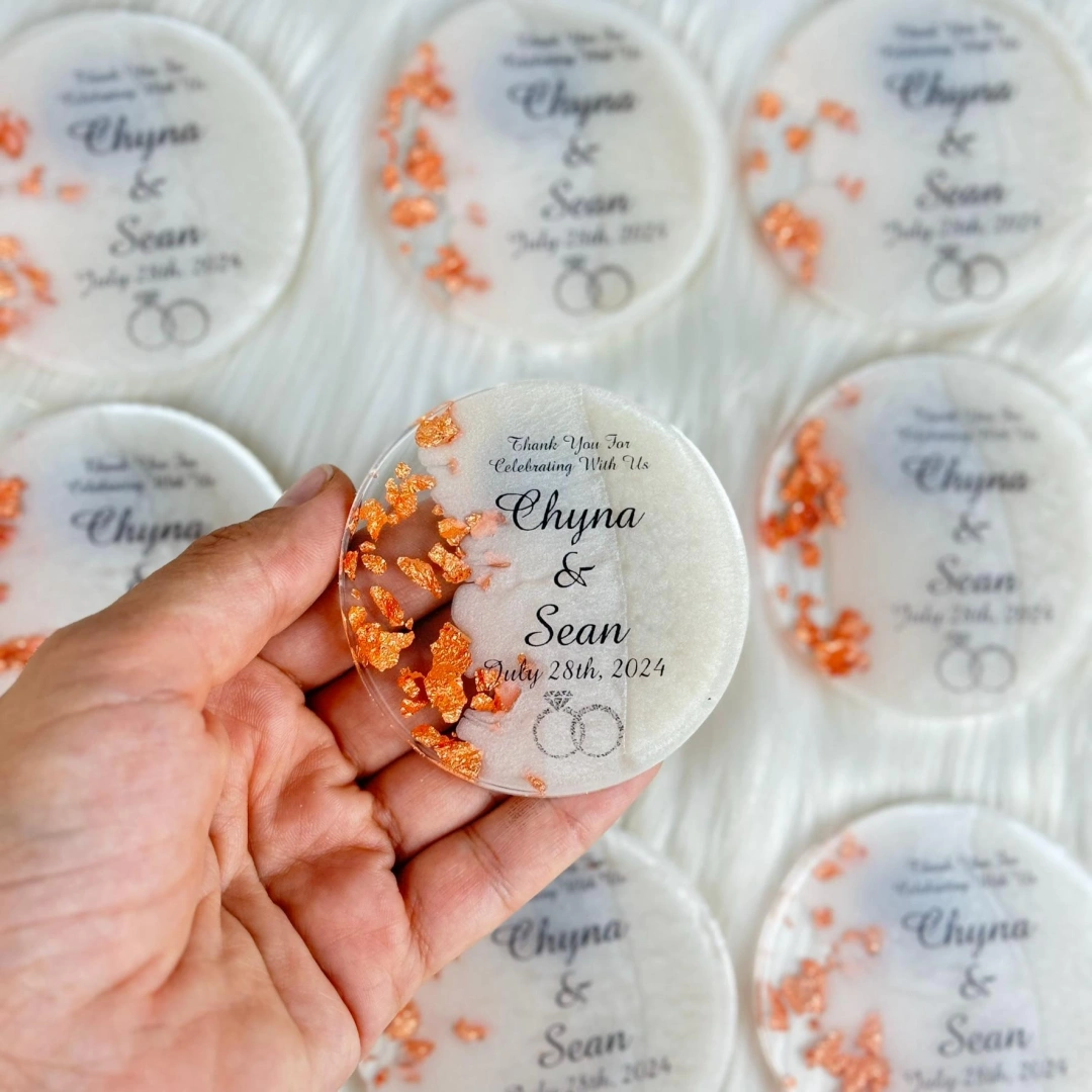 Kişiye Özel Yuvarlak Epoksi Magnet – Taşsız 20 Adet