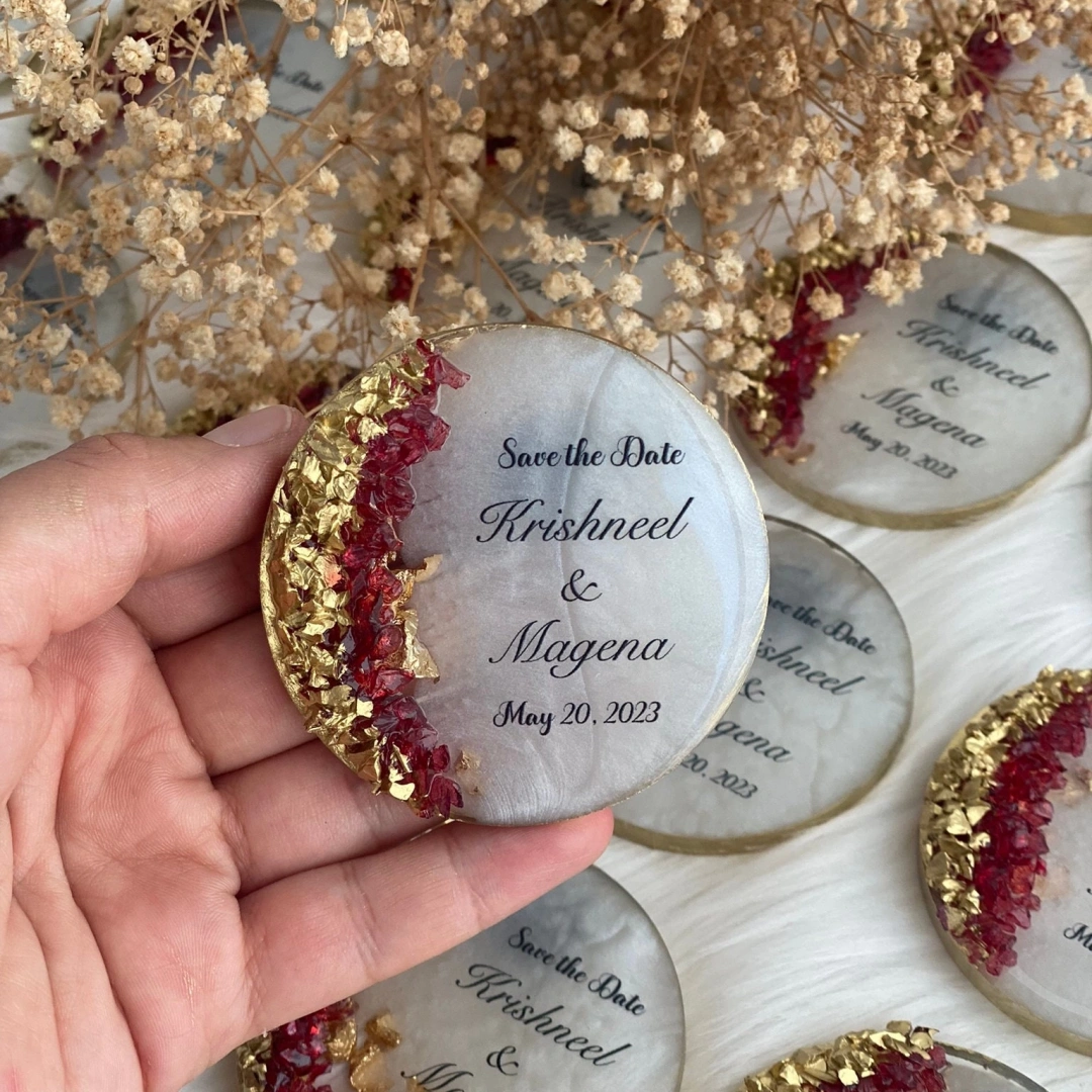 İsimli Taşlı Epoksi Magnet Hediyelik – 20 Adet