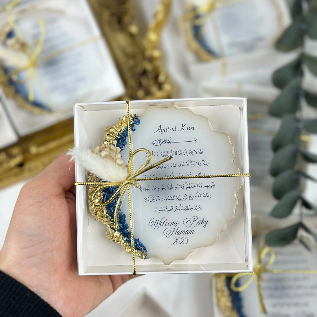 Kişiselleştirilmiş Epoksi 10 cm Magnet Bardak Altlığı – 20 Adet Zarif Set