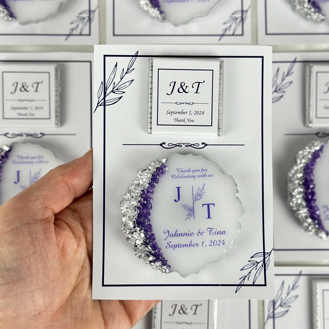 Kişiye Özel Çikolatalı Epoksi Magnet – 20 Adet