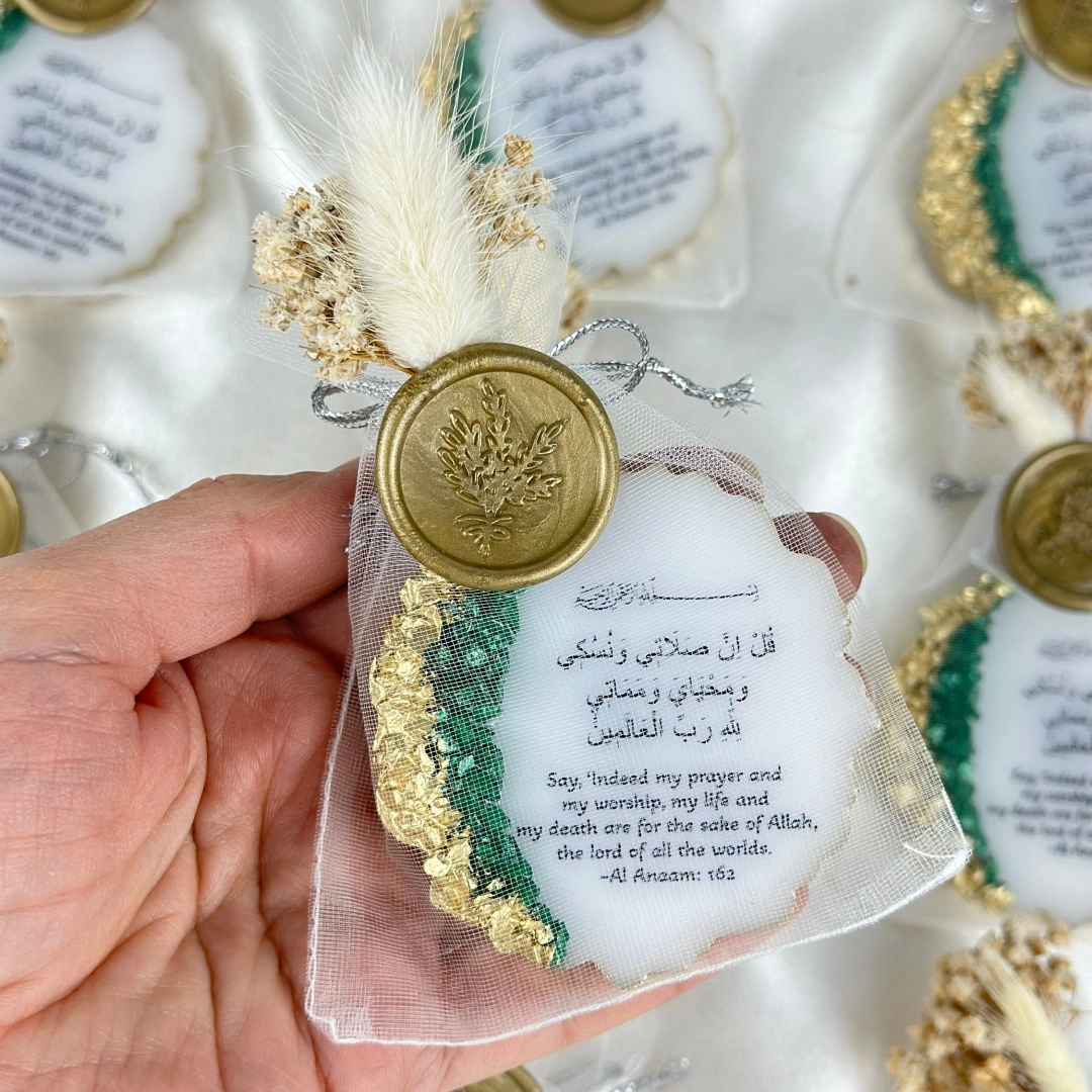 amazan Temalı Keseli Mühürlü Kişiye Özel Magnet Seti - 20 Adet